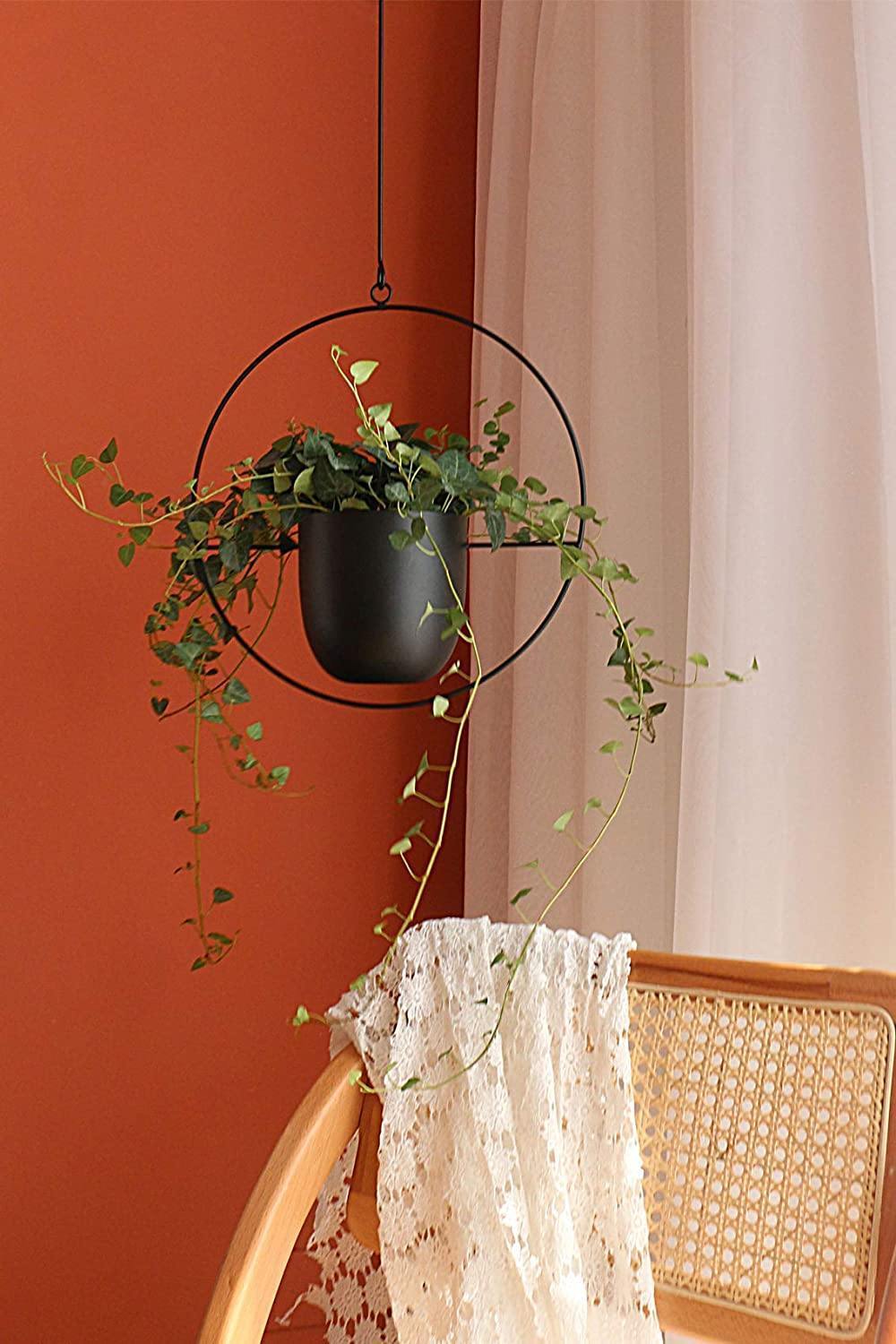 Halo Metal Hanging Planter