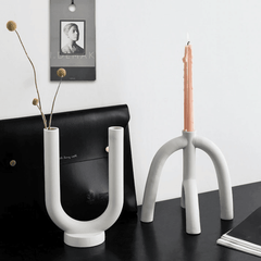 Scandi Curves Taper Candle Holders