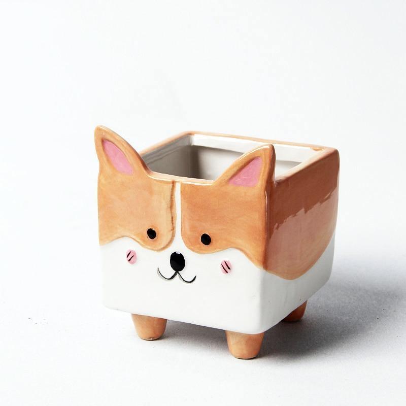 Boxy Animal Ceramic Succulent Planters