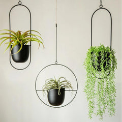 Halo Metal Hanging Planter