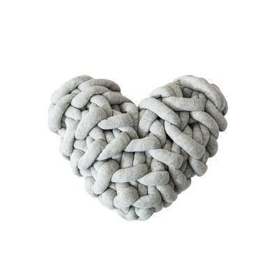 Valentine Heart Chunky Knot Throw Pillow Cushion