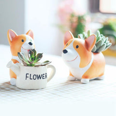 Corgi Succulent Planter