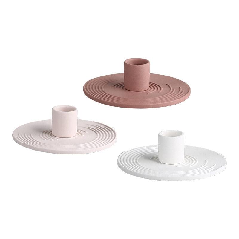 Pin Point Ceramic Candle Holders