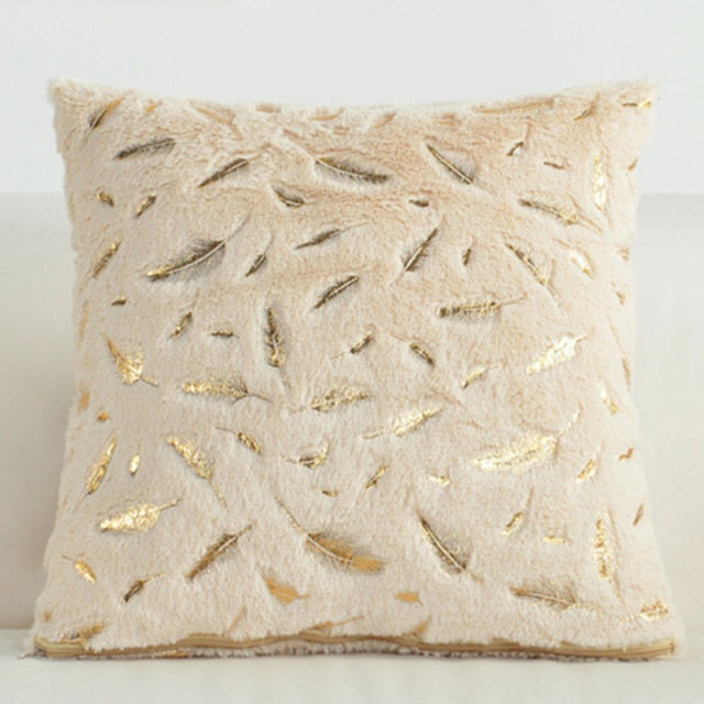 Fashion Feather Fur Decorative Cushion Cover