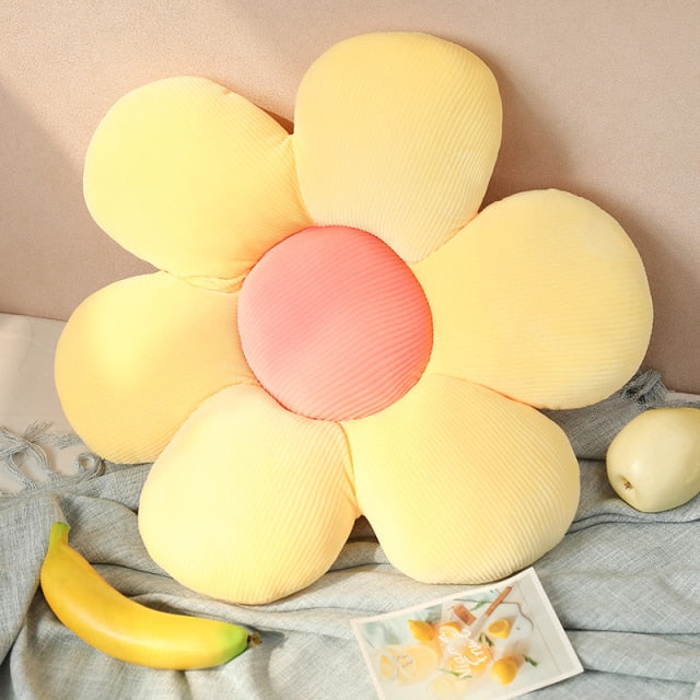 Stuffed Six Petal Flower Cushion Girly Room Decor